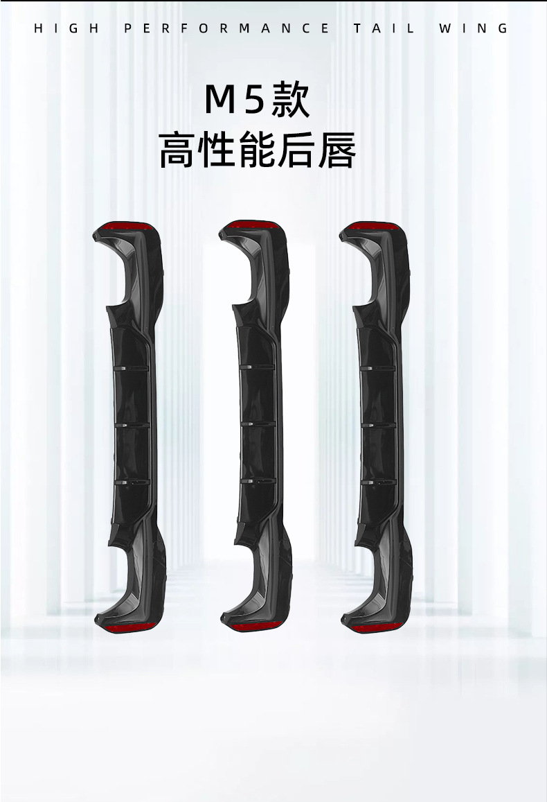 Suitable for Bmw 5 Series (16-23) G30 G31 Car Rear Lip M5 Racing Style Spoiler Cross-Border Modification Parts