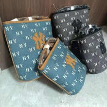 MLB男女情侣水桶包2023新款经典挎包明星同款休闲百搭单肩斜挎包