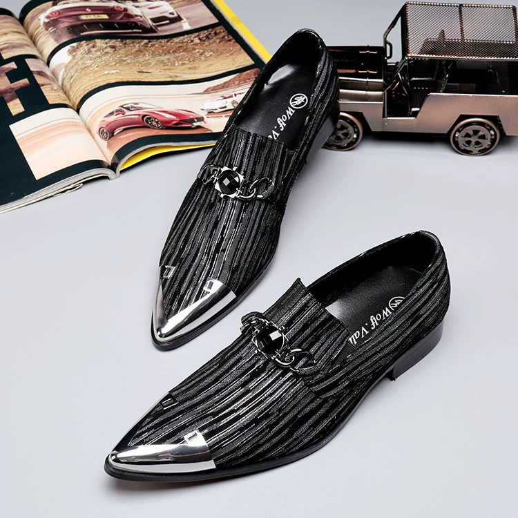 Мужская кожаная обувь в британском стиле, деловая Повседневная модная летняя модная официальная одежда в Корейском стиле, свадебные мужские туфли