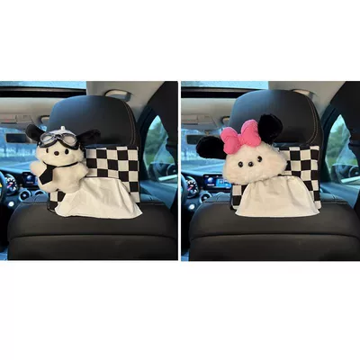 Car tissue box/set – Box - glasses-full-body-pacha-pink-bow-pacha-dog-head