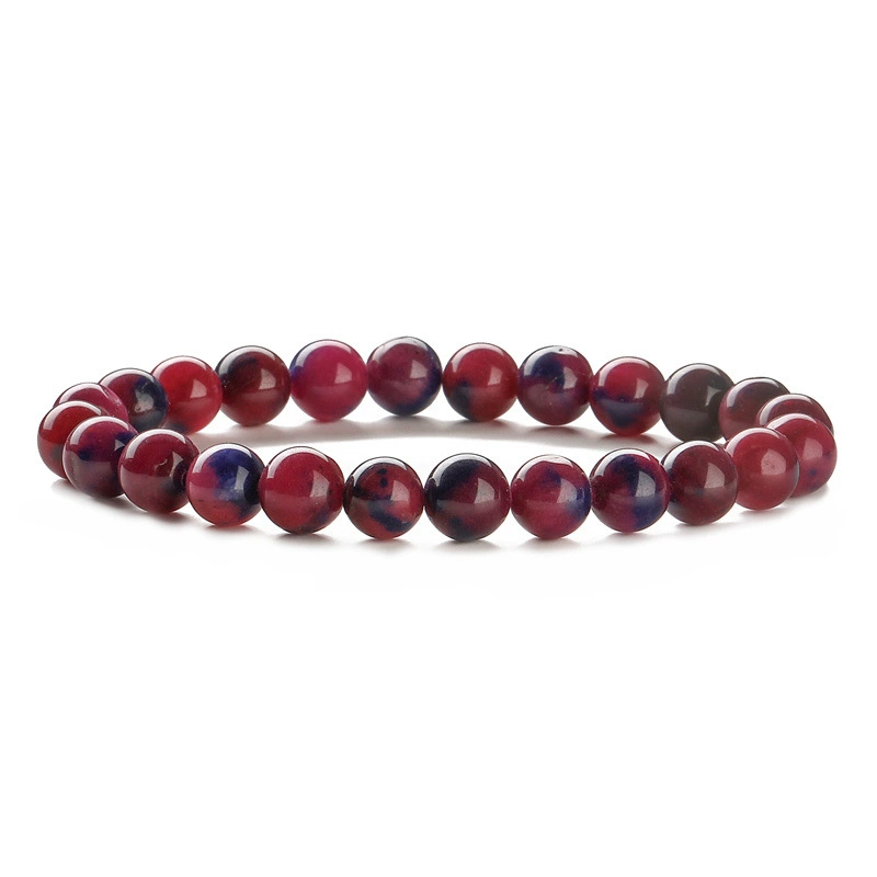 Agate бусирован bracelet? - need translation: Агатовая бусы браслет, 8 мм круглые бусины, европейский стиль, легковесный оптовый аксессуар