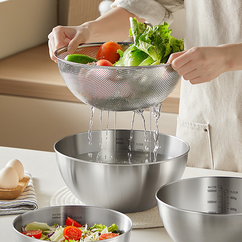 304 cesto de drenaje de acero inoxidable arroz artefacto lavabo de verduras lavabo de drenaje nuevo lavado de frutas casera lavabo de arroz filtro de cesto