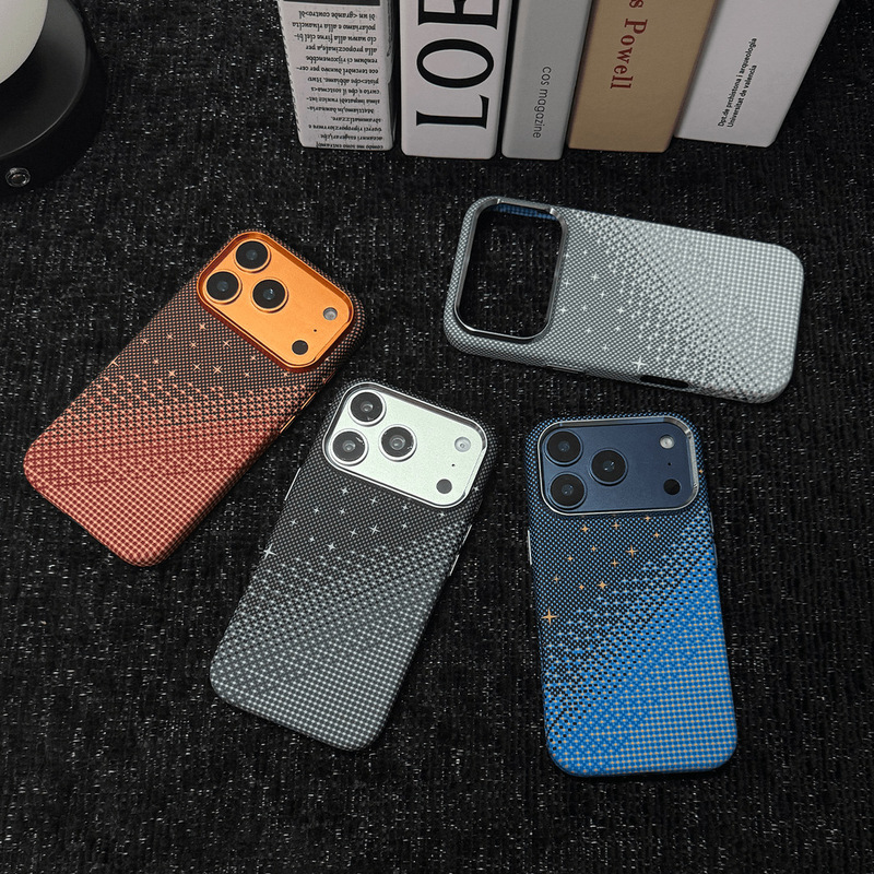 Suitable for Iphone18Promax Starlight Galaxy Kevlar Magnetic Phone Case Apple 17 High-End Protective Case Suitable for Iphone18Promax Starlight Galaxy Kevlar Magnetic Phone Case Apple 17 High-End Protective Case