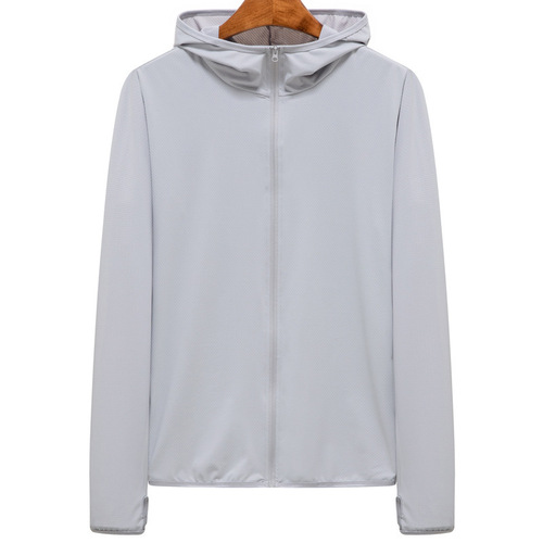 Manufacturer's same model ice-sensation sun protection clothing for women, UV protection, ice silk thin sun protection suit for men, printed wholesale