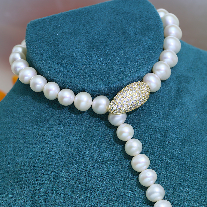 DIY parts S925 Sterling Silver Seiko Pearl Necklace sweater chain Buckle Connect buckle Unilateral clip