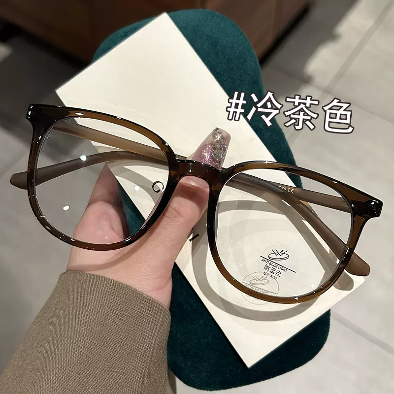 爆款防蓝光眼镜女近视成品可配度数防辐射护目平光眼镜框架厂家男