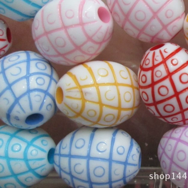 Round beads, acrylic accessory, children's accessories, wholesale
