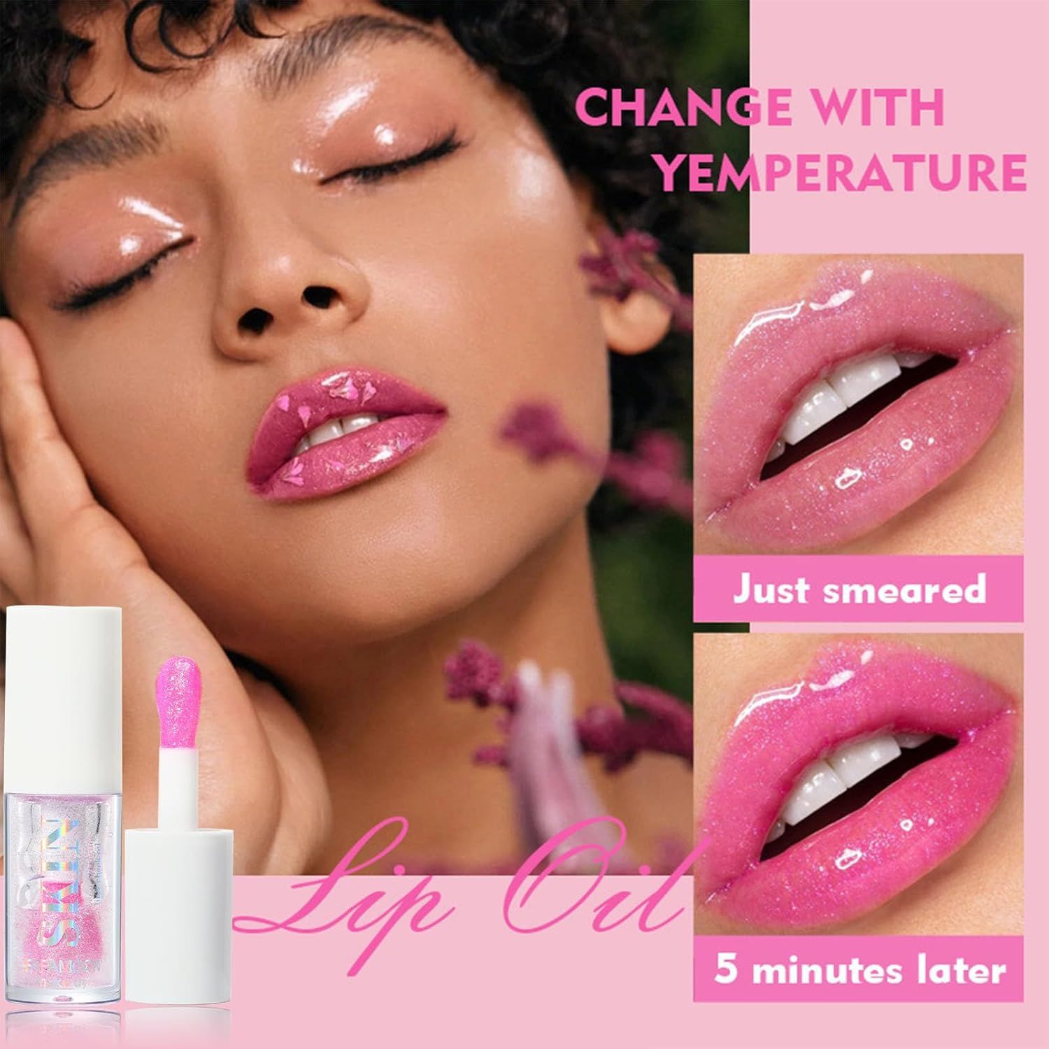 Läppglaze Pärlemorskimrande läppglans Doodle Lip Temperaturförändrande läppglaze Aqua läppglans Läppglans FAFAMOON Gränsöverskridande kostym_voghion.com