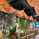 Chinese Calligraphy Ink Painting Chinese Painting Sky Curtain Hanging Cloth Barbecue Hot Pot Shop Courtyard Ceiling Decorative Ceiling Long Banner Cloth