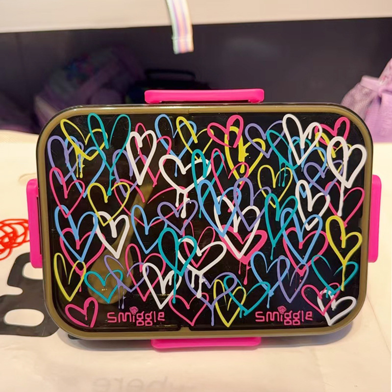 Fiambrera australiana smiggle para estudiantes de primaria y secundaria, lonchera de dibujos animados, lonchera de gran capacidad, caja de frutas para niños