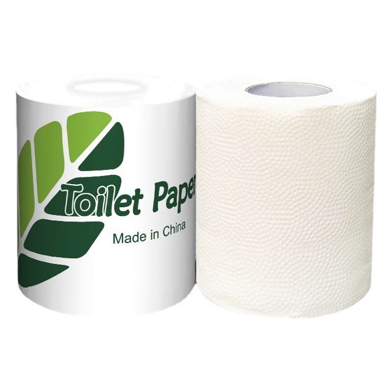 Comercio exterior al por mayor exportación rollo de papel de tres capas espesado pulpa de madera nativa tejido sanitario papel higiénico gabinete 80g rollo hueco de papel