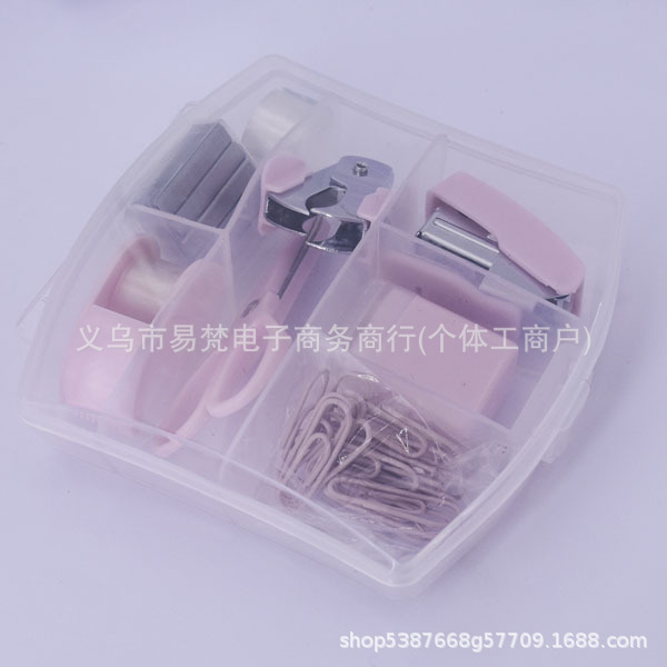 Juego de grapadora mini pequeña, grapas para estudiantes, linda y de alta estética, grapadora de clips portátil, encuadernadora