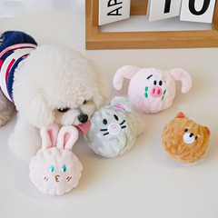 ペットの歯ぎしりはbbをかじってかわいい子犬の形の弾力のボールの音のおもちゃのボールをかじって熊のテディのアマゾンに比べます。