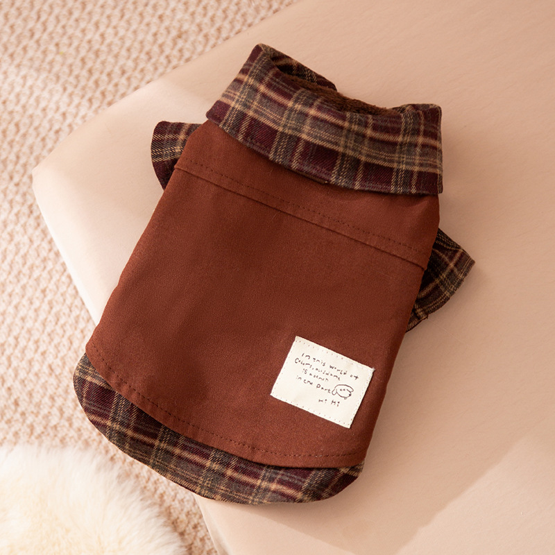 Otoño y invierno Meilade pareja de tela delgada nuevo vestido chaqueta perro gato ropa de mascota al por mayor