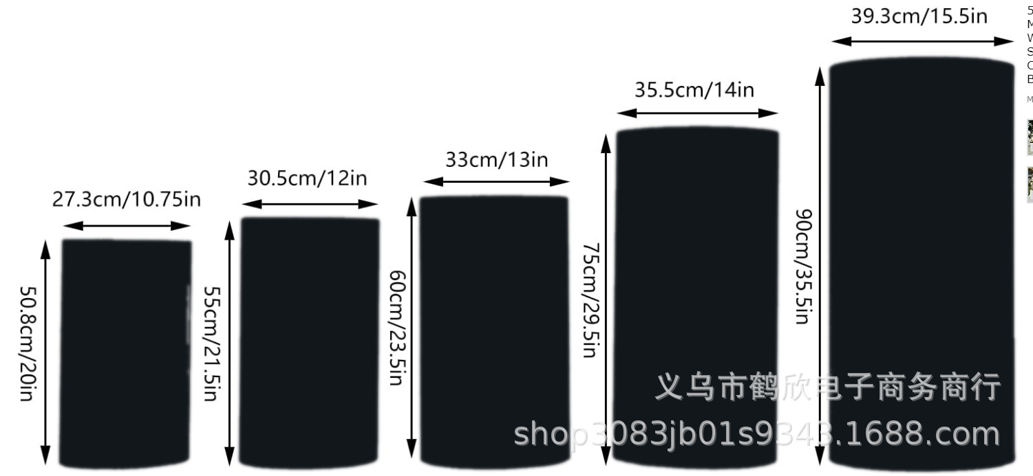 Venta caliente transfronteriza engrosada cubierta de la columna cubierta de la Mesa del cilindro decoración del partido cubierta de la tabla de tela elástica patrón imprimible
