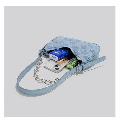 High-end niche design bag for women 2024 new versatile ins jacquard small bag single shoulder crossbody underarm bag for women