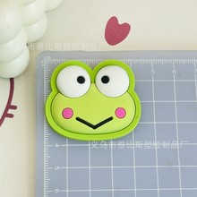 新款卡通青蛙软胶配饰DIY手机壳水杯贴PVC冰箱贴洞洞鞋扣鞋花配件