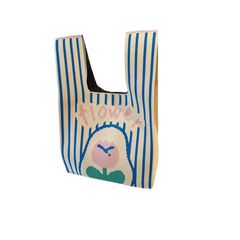 Fashionable design knitted purse, shopping bag