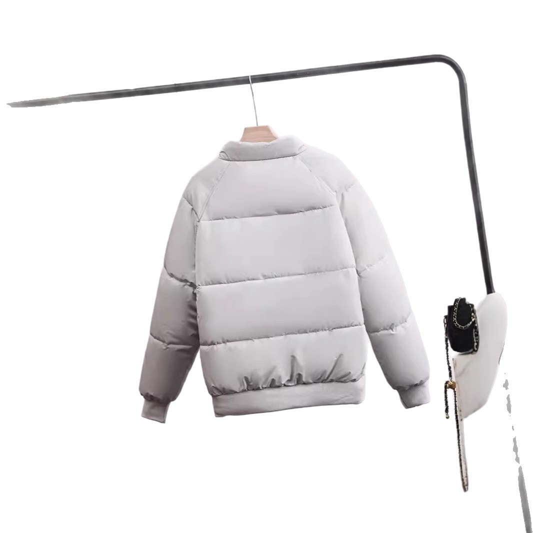 American retro algodón ropa de algodón mujer cuello corto suelto engrosado chaqueta caliente de invierno chaqueta