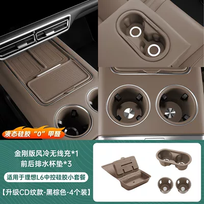 Other Automotive Interior Supplies, Automotive Accessories Collection, Center Console - 24-25-model-l6-practical-small-package-5-piece-setbrown