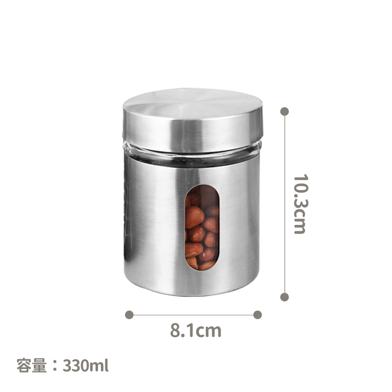 Juego de frascos de vidrio herméticos sin plomo para especias, venta al por mayor