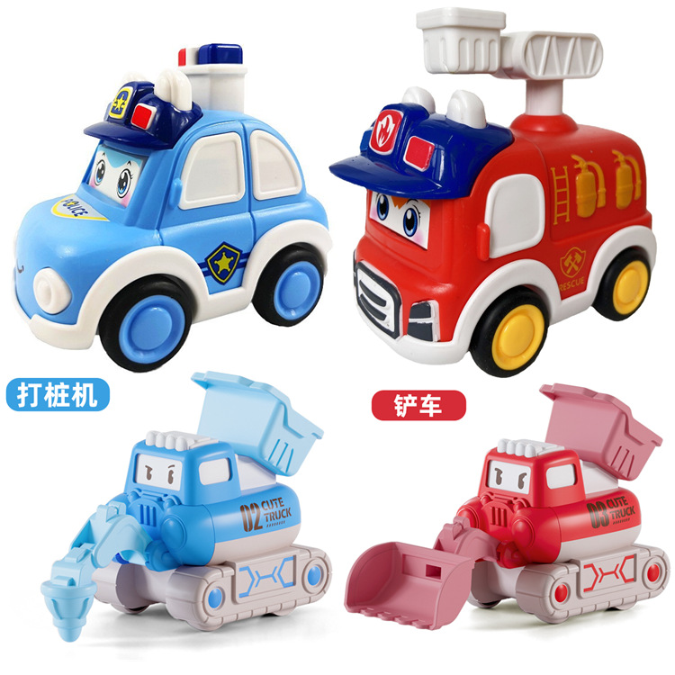 Cartoon inertia small toy car