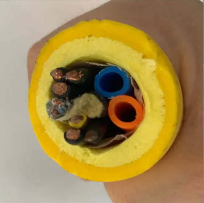 厂家定 制多芯ROV组合电缆水下机器人脐带电缆零浮力聚氨酯电缆