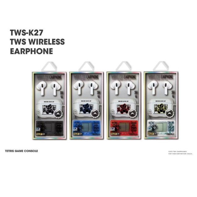 Cross-Border New Tws In-Ear Wireless Bluetooth Headset Decompression Entertainment Game Console Bluetooth 5.4 Hard Box Simple