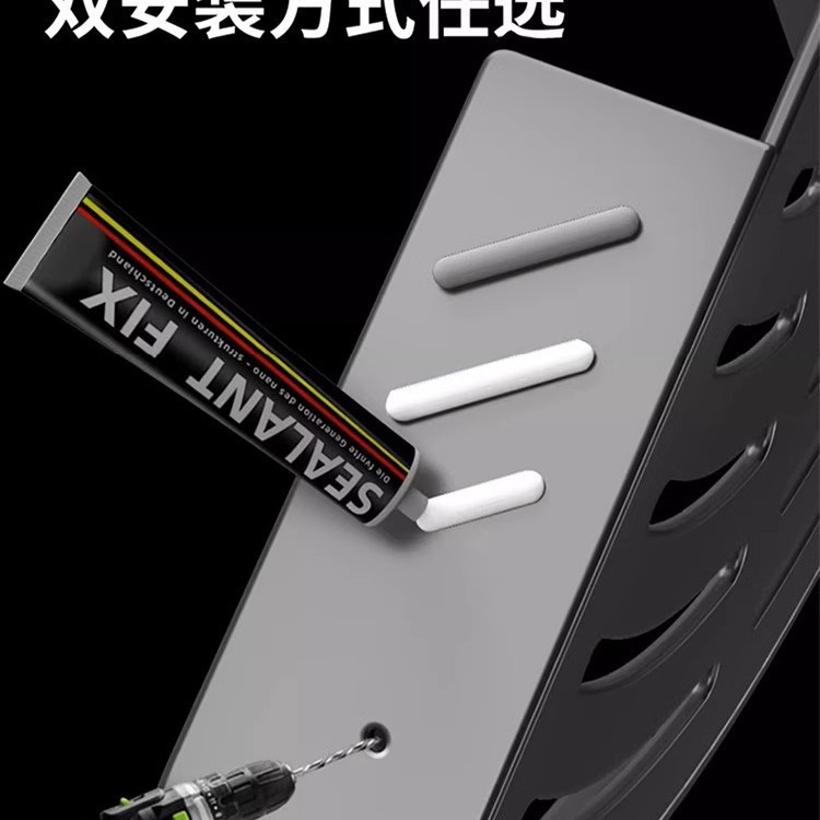 Triángulo de baño estante de almacenamiento lavabo baño Baño sin perforaciones montado en la pared estante de almacenamiento de baño montado en la pared