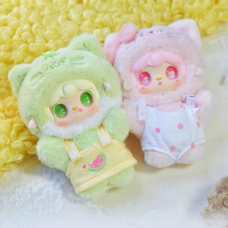 现货氧氧yooki新品喵喵夏日派对毛绒盲盒可爱小猫咪送人礼物女生|undefined