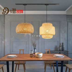 Bamboo Chandelier Bamboo Art Zen Tea Room Chinese Restaurant Homestay Lamps Japanese Rattan Lantern Shivable Track Lamp