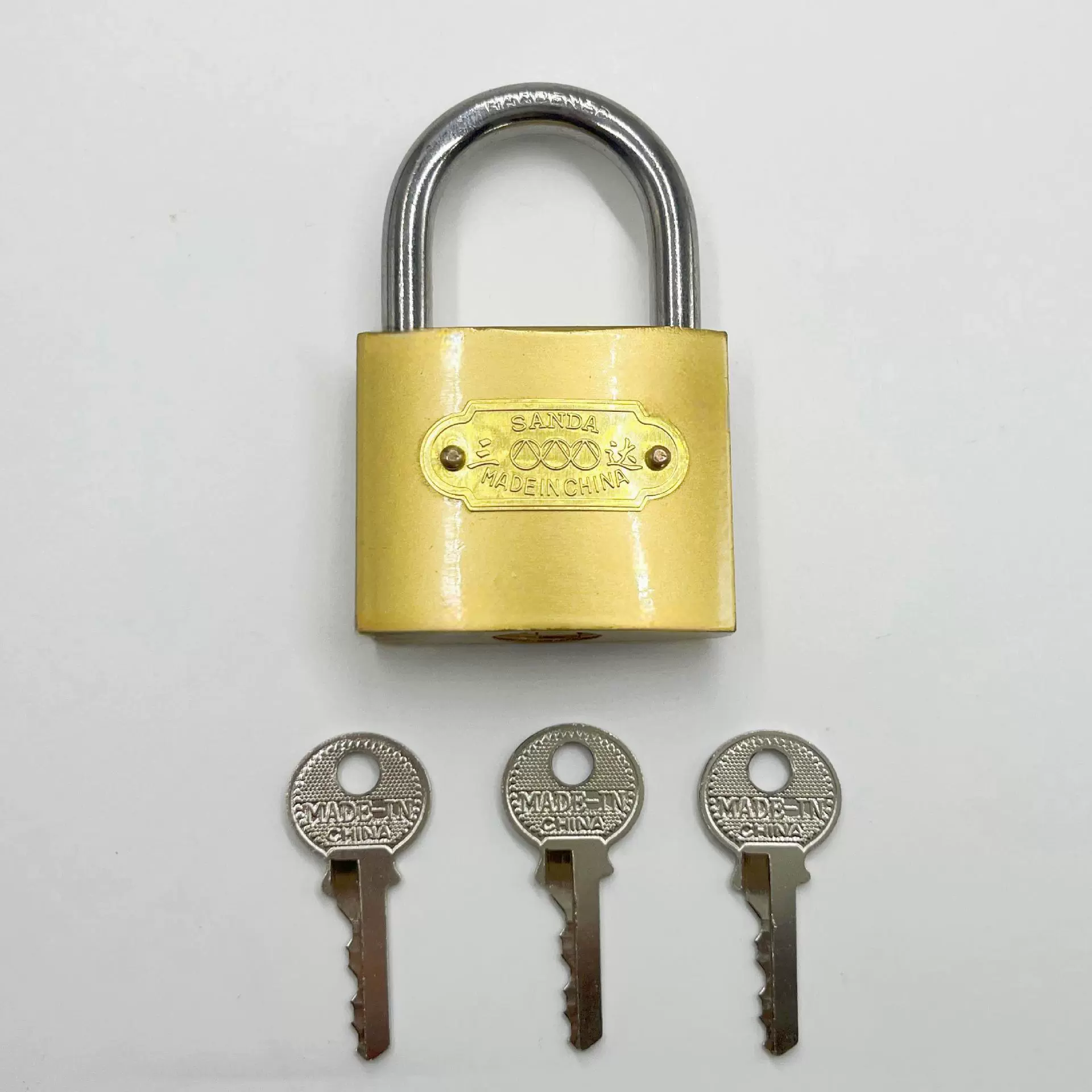 Замок-padlock, поддельный медный замок, дверной замок, бытовой замок, замок общежития, передний и задний слот ключ, универсальная одноступенчатая разблокировка, мультиключ
