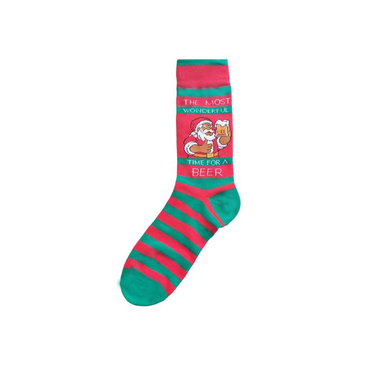 70g Weight Socks Classification Socks Lingerie Type Cotton Fabric Type A Pair Quantity Holiday, Festival Occasion Non-Slip Function Christmas Festival Santa Claus, Dog Pattern All Seasons Season Men's Gender Cartoon Style Style Christmas Cartoon Style Men's Santa Claus Dog Cotton Crew Socks A Pair 11
