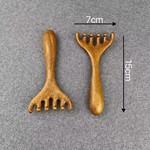 龙凤檀檀木梳子头皮经络五齿按摩梳头部养发头疗檀木梳子厂家直批