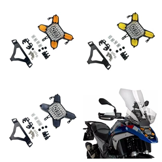 适用宝马R1300GS GS1300  水鸟改装大灯罩 大灯护网装饰保护罩
