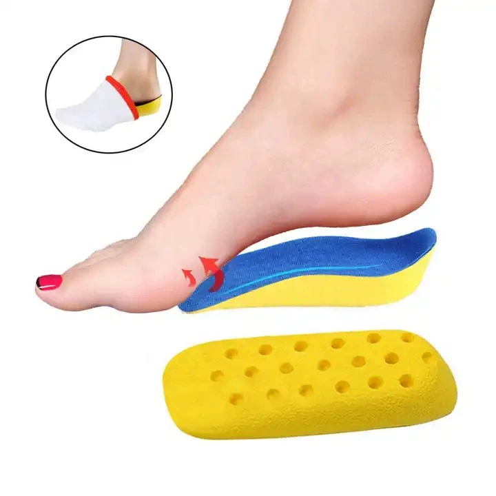 Pu Внутренняя Высота стельки мужчин и женщин увеличенная стелька пятки накладка половина Pad невидимые носки Pad обувь внутренняя подушка оптом