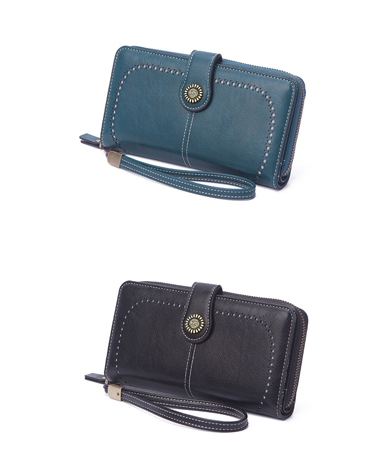Small Wallet Bags Type Business, Daily Occasion Pu Leather Material Solid Color Pattern Women's Solid Color Pu Leather Buckle Wallets