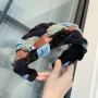 编织宽边烫金韩版头箍