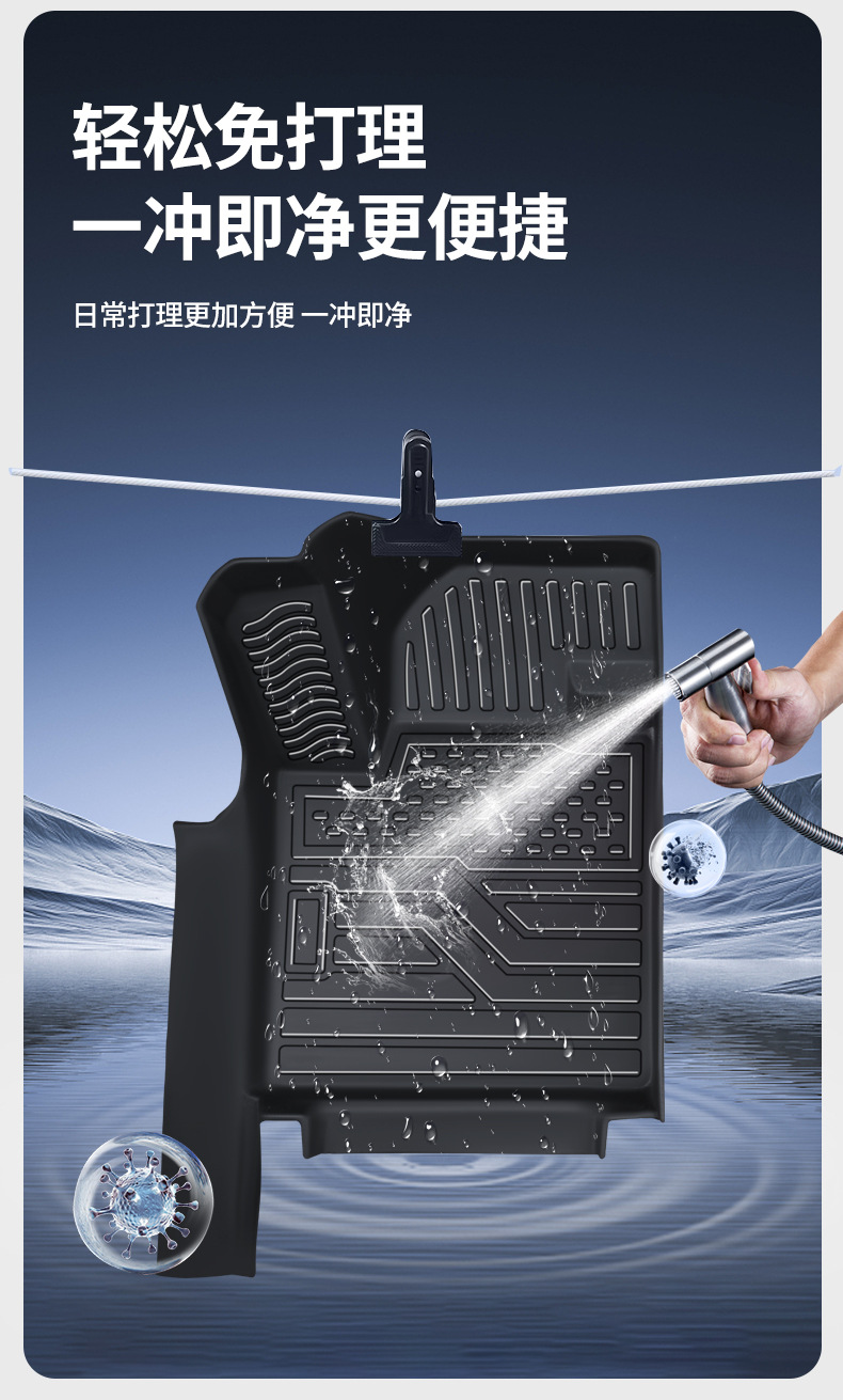 Tpe Door Sill Covers for Mg Mg4, 26 Models, Mg Mg4 Pure Electric Full Surround Car Floor Mats for Modification and Decoration