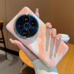 適用於小米Xiaomi14ultra手機殼40rs高端素皮14U超薄電鍍奢華皮質