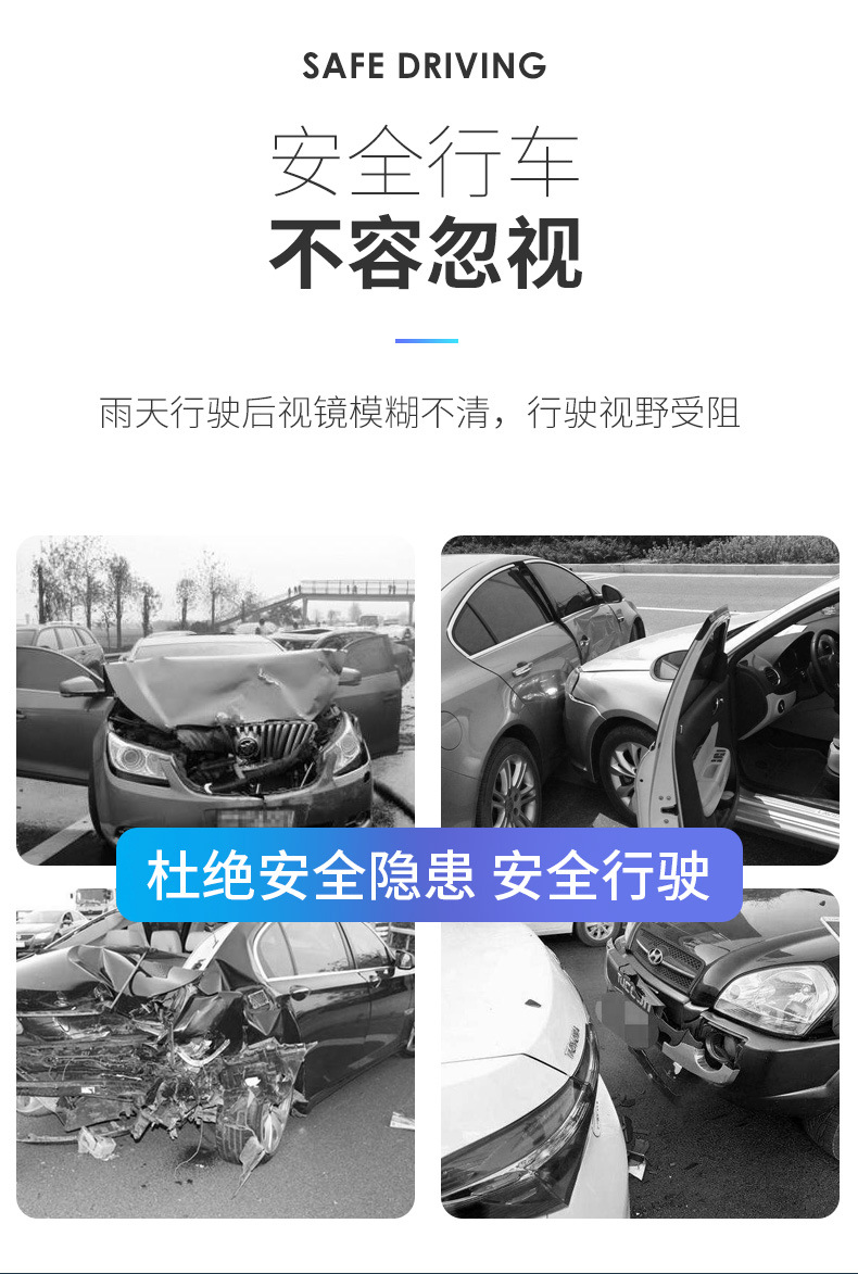 Car Rearview Mirror Rainproof Film, Reversing Mirror Anti-Fog Film, Reflector Water Repellent, Nano Waterproof Side Window Film, Universal