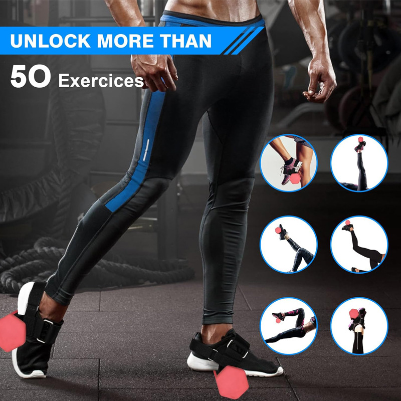 Levantamiento de pesas Correa con mancuernas peso ajustable tobillo correa de levantamiento de pesas correa de tobillo entrenamiento de fuerza correa de levantamiento de pesas