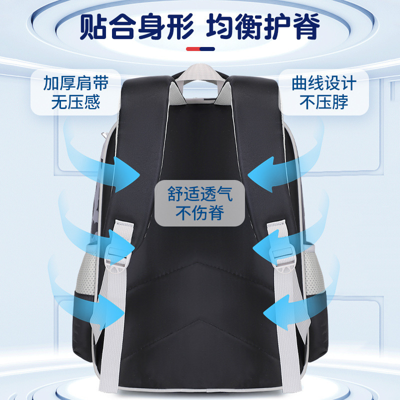 Juego de mochila escolar de nailon de tres piezas, mochila infantil para estudiantes de primaria, mochila ligera con ruedas, lonchera bonita