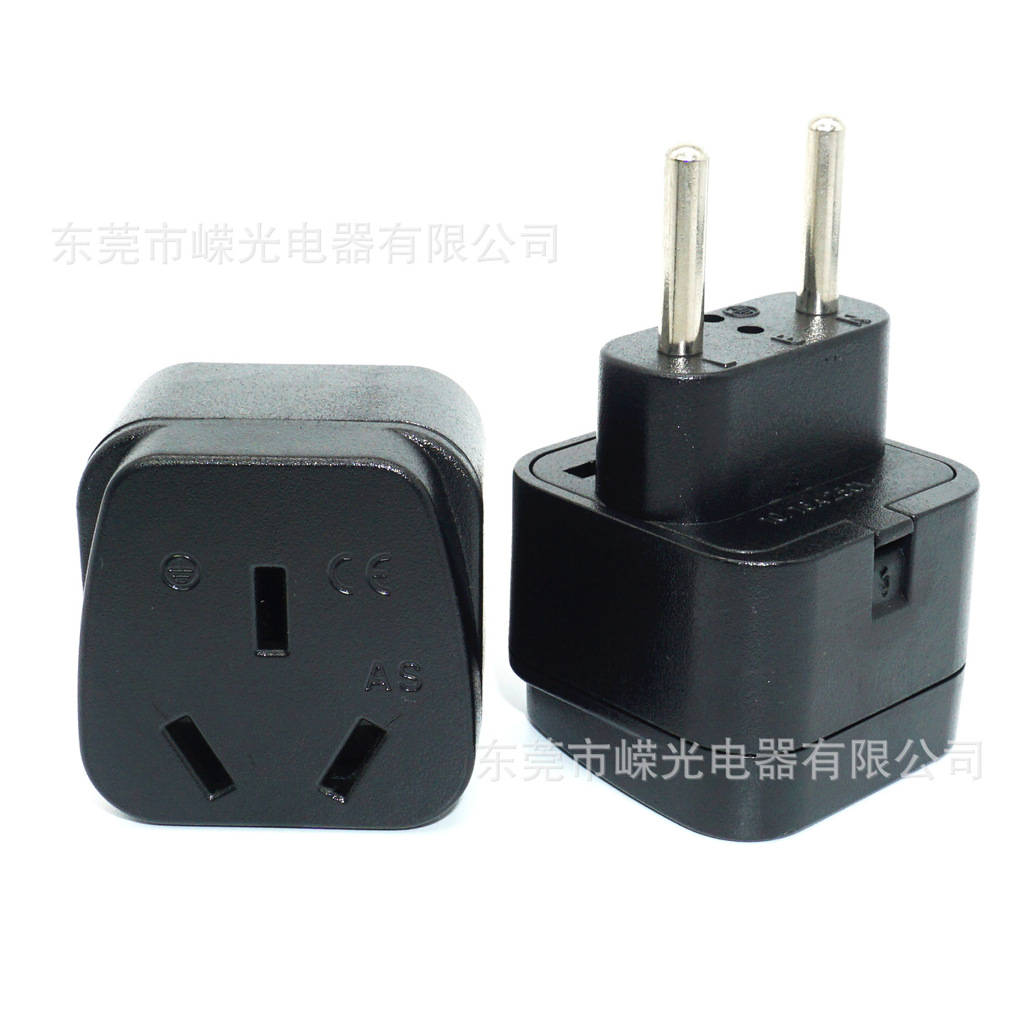 产销AS-9C 4.0MM 嵌入式澳规转欧式两圆插脚南美洲中国转欧洲椭圆