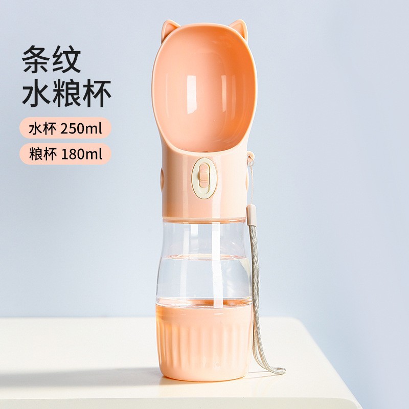 Mascota al aire libre taza de agua portátil gato y perro viaje taza de viaje agua comida taza vajilla para mascotas al por mayor