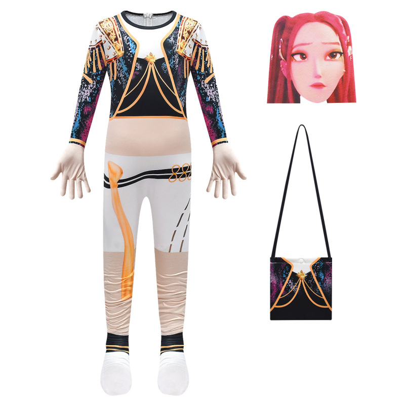 女童连体服哈衣cosplay猎魔女团衣  连体紧身衣角色扮演 4846|undefined