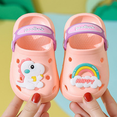 Children's slippers, summer girls, cute soft-soled non-slip children's slippers, children's infants, baby hole-in-the-wall shoes for boys