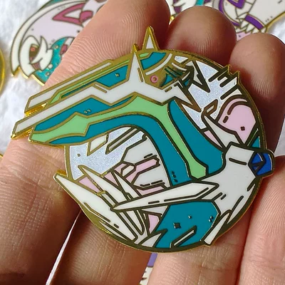 Pokémon Brooch, Pet Elf, Yaxa sancaqları - a16-flashing-dialga