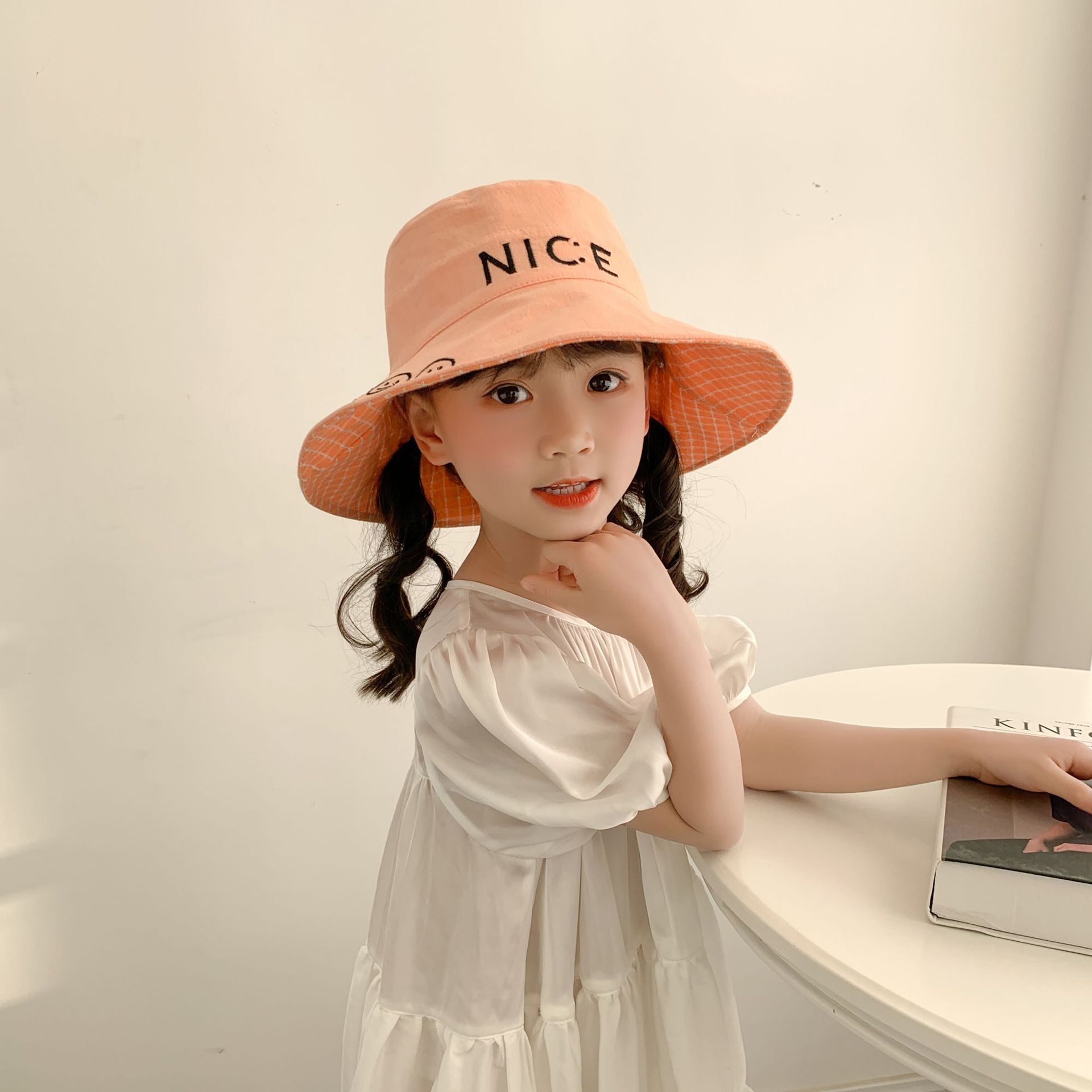 Fashion Embroidery Letter Children's Fisherman Hat display picture 5