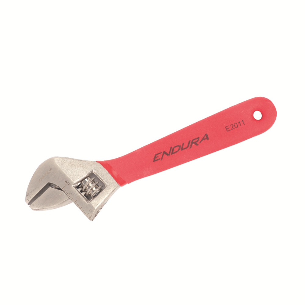 力易得粘塑柄活动扳手 活络扳手6寸8寸10寸12寸E2011 E2012 E2013